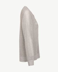 Rabe - Vest met rits - Grijs glans