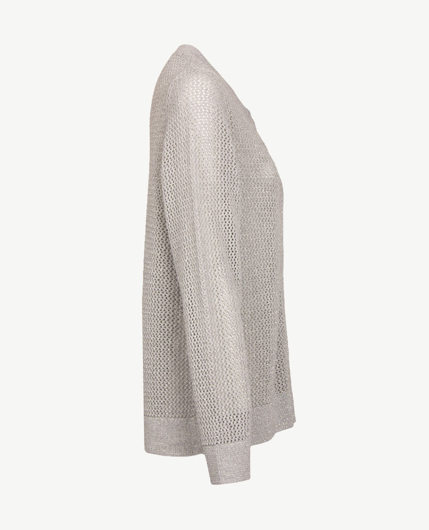 Rabe - Vest met rits - Grijs glans