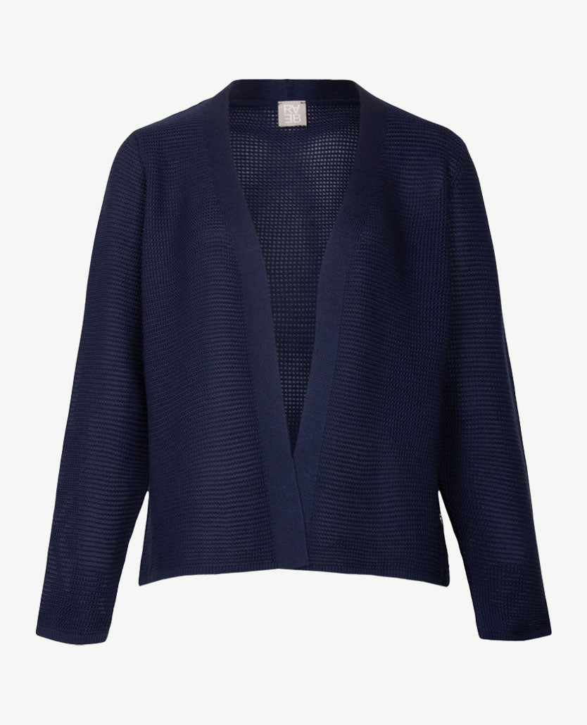 Rabe - Damesvest gebreid - Navy mêlée