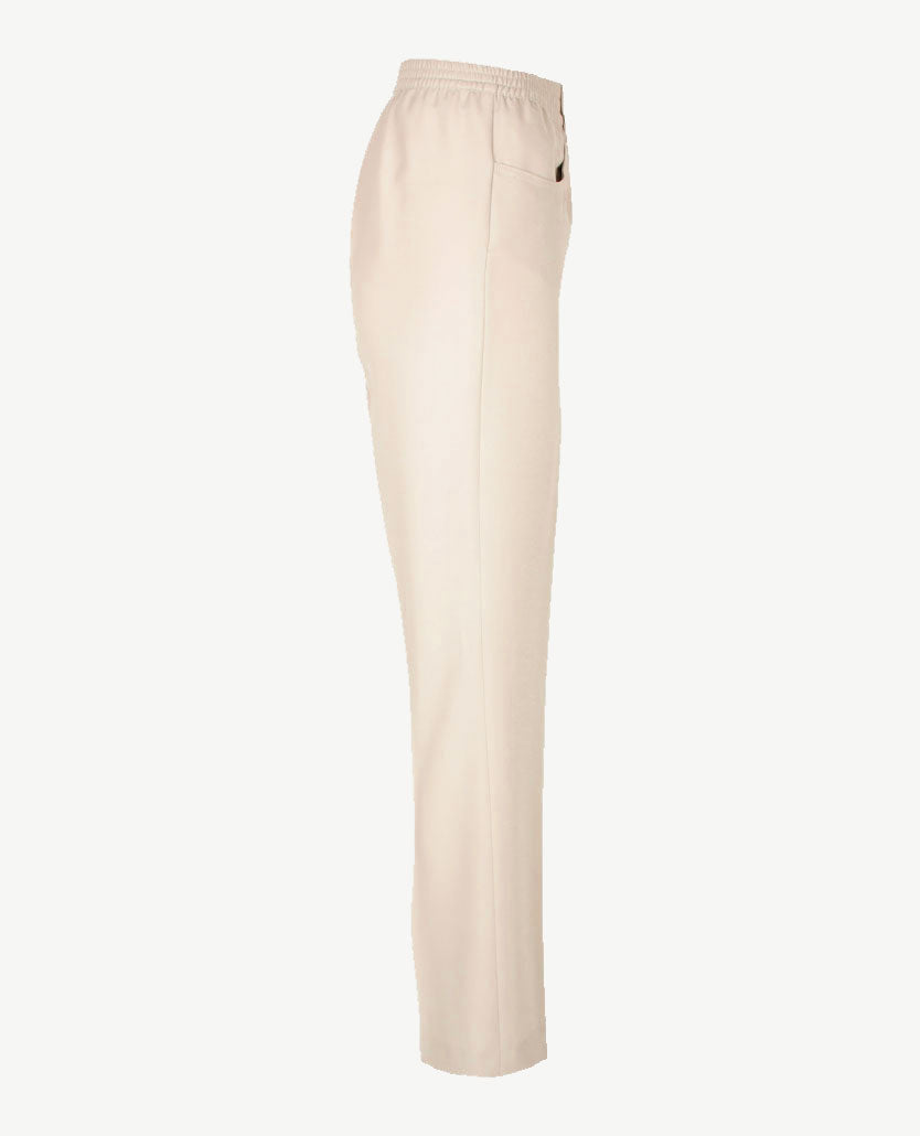 Toni - Elastiek rondom - Scarlet CS Slim fit - Travelkwaliteit - Korte beenlengte -  Beige