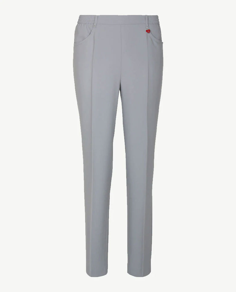 Toni - Elastiek rondom - Scarlet CS Slim fit - Travelkwaliteit - Normale beenlengte - Grijs