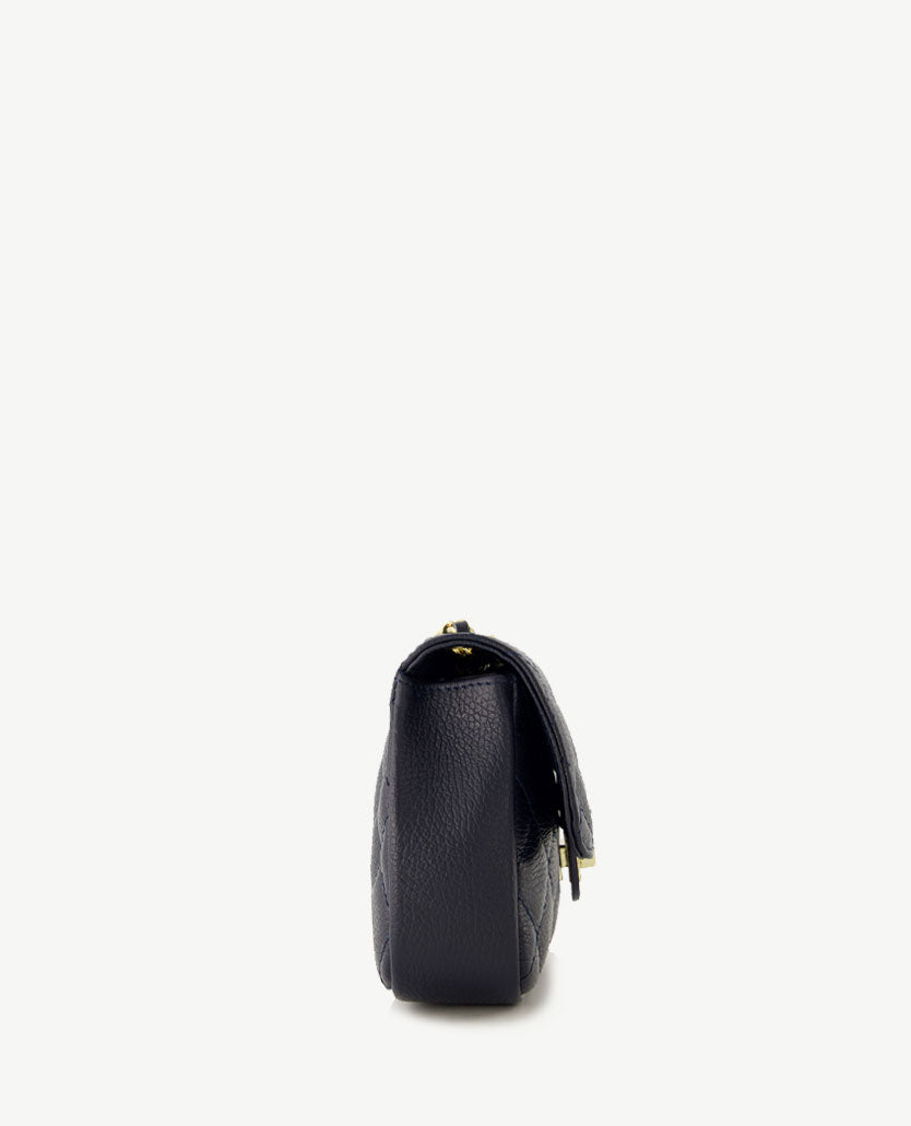 Tas - Sophia - Leer - Navy