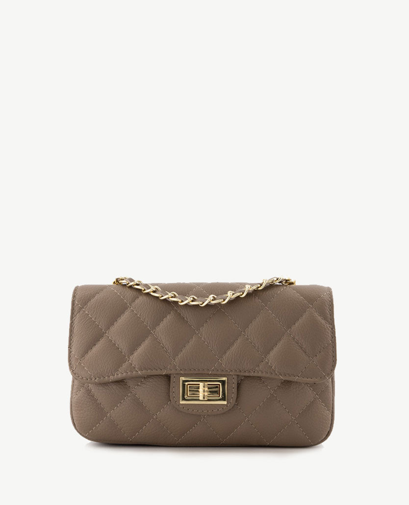 Tas - Sophia - Leer - Taupe