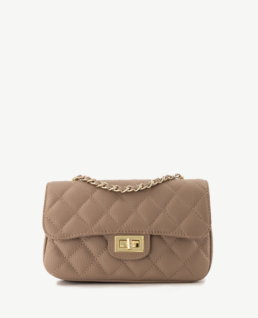 Tas - Sophia - Leer - Taupe