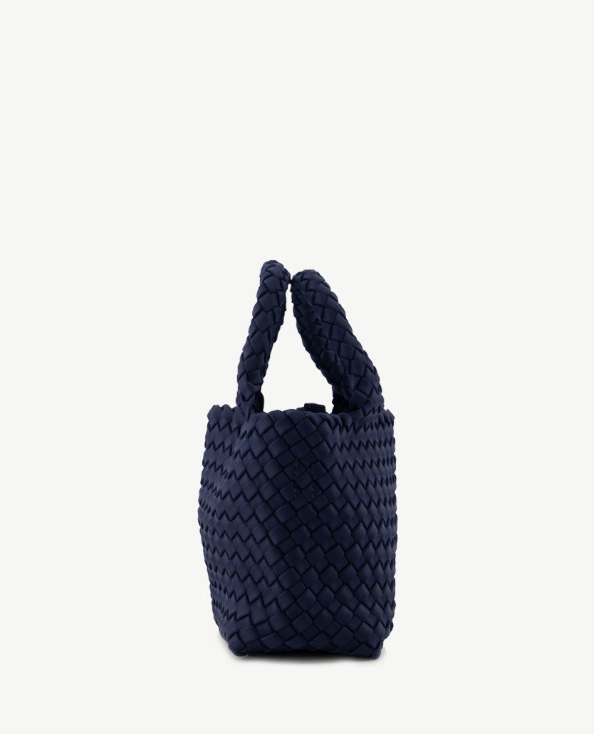 Schoudertas - Handtas - Gevlochten - Navy