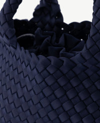 Schoudertas - Handtas - Gevlochten - Navy