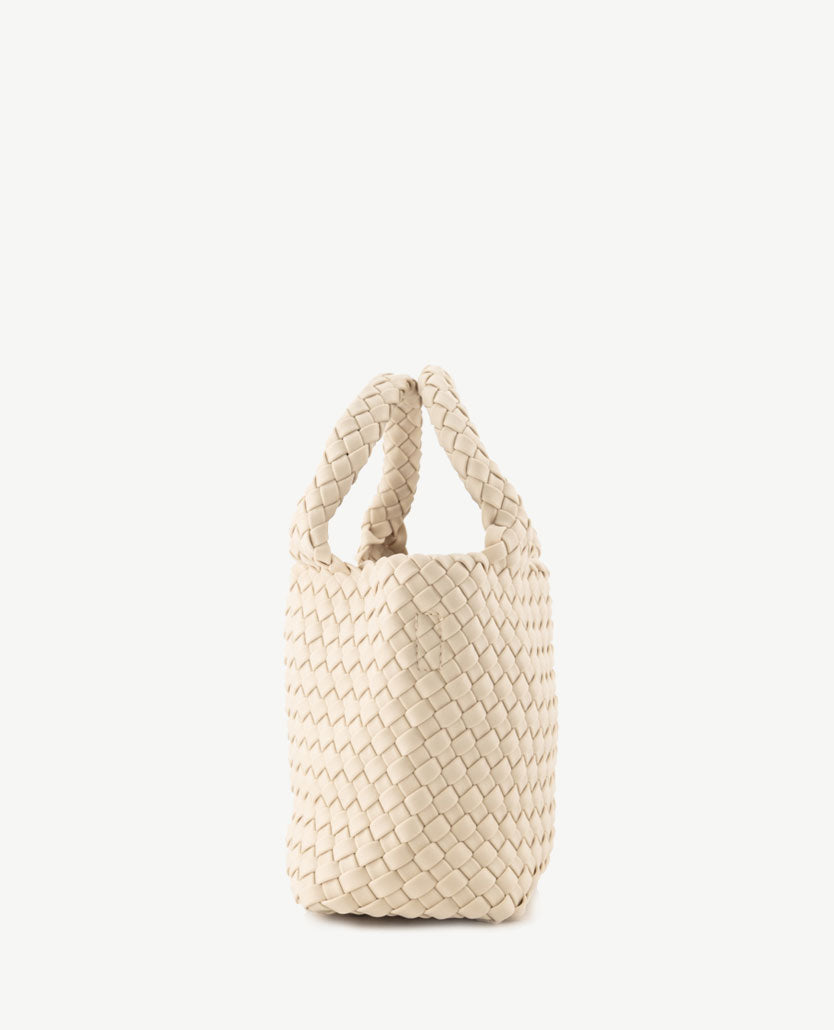 Schoudertas - Handtas - Gevlochten - Beige