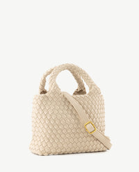 Schoudertas - Handtas - Gevlochten - Beige