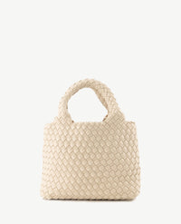 Schoudertas - Handtas - Gevlochten - Beige