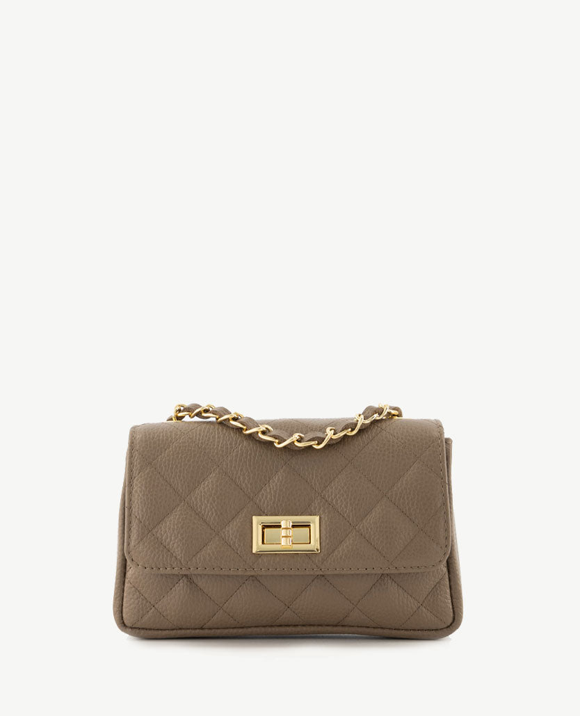 Tas - Audrey - Leer - Taupe