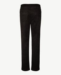 Toni - Alice - Instapbroek dames met elastische band - faux suèdine - Normale lengte - Zwart