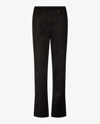 Toni - Alice - Instapbroek dames met elastische band - faux suèdine - Normale lengte - Zwart