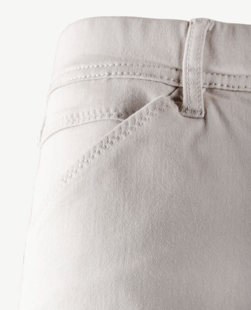 Toni - Alice - Elastiek rondom - Katoen - Korte lengte - Heel licht grijs