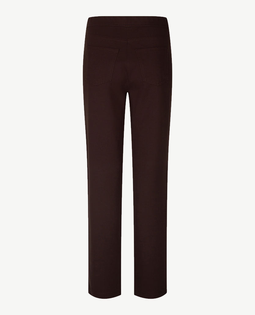 Toni - Alice jersey - Instapbroek dames met elastische band - Choco