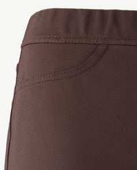 Toni - Alice jersey - Instapbroek dames met elastische band - Choco