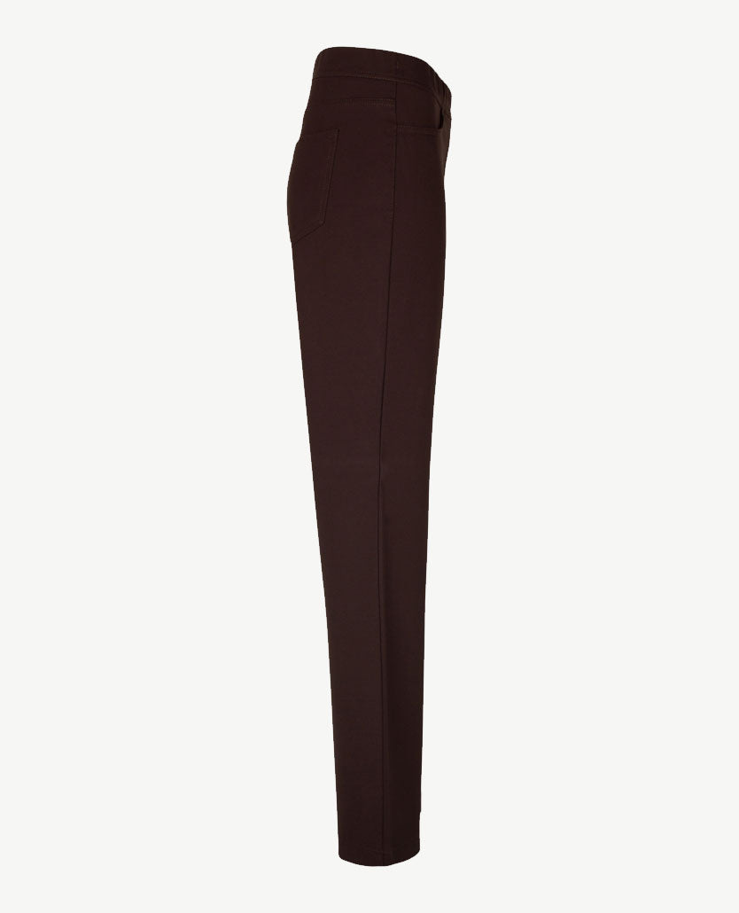 Toni - Alice jersey - Instapbroek dames met elastische band - Choco