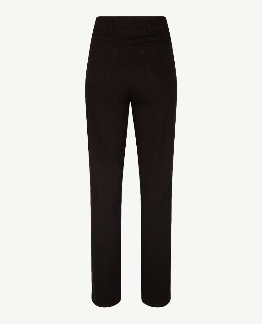 Toni - Alice - Instapbroek dames met elastische band - Zwart - Jeans