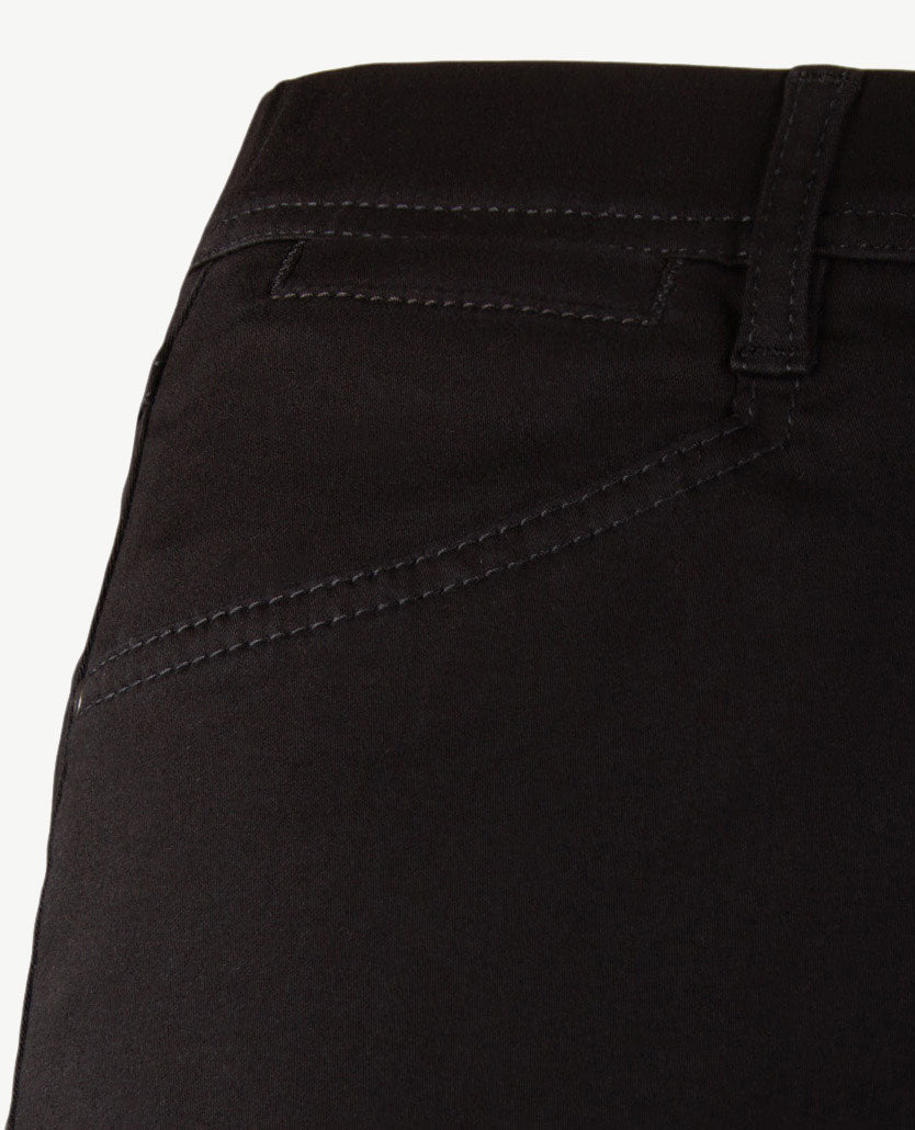 Toni - Alice - Instapbroek dames met elastische band - Zwart - Jeans