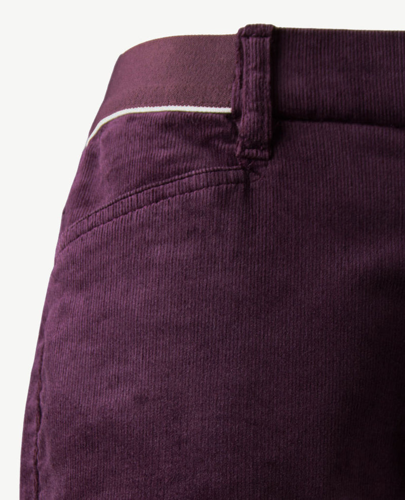 Toni Dress - Elastiek rondom - Alice New - Soft ribcorduroy - Korte lengte - Burgundy