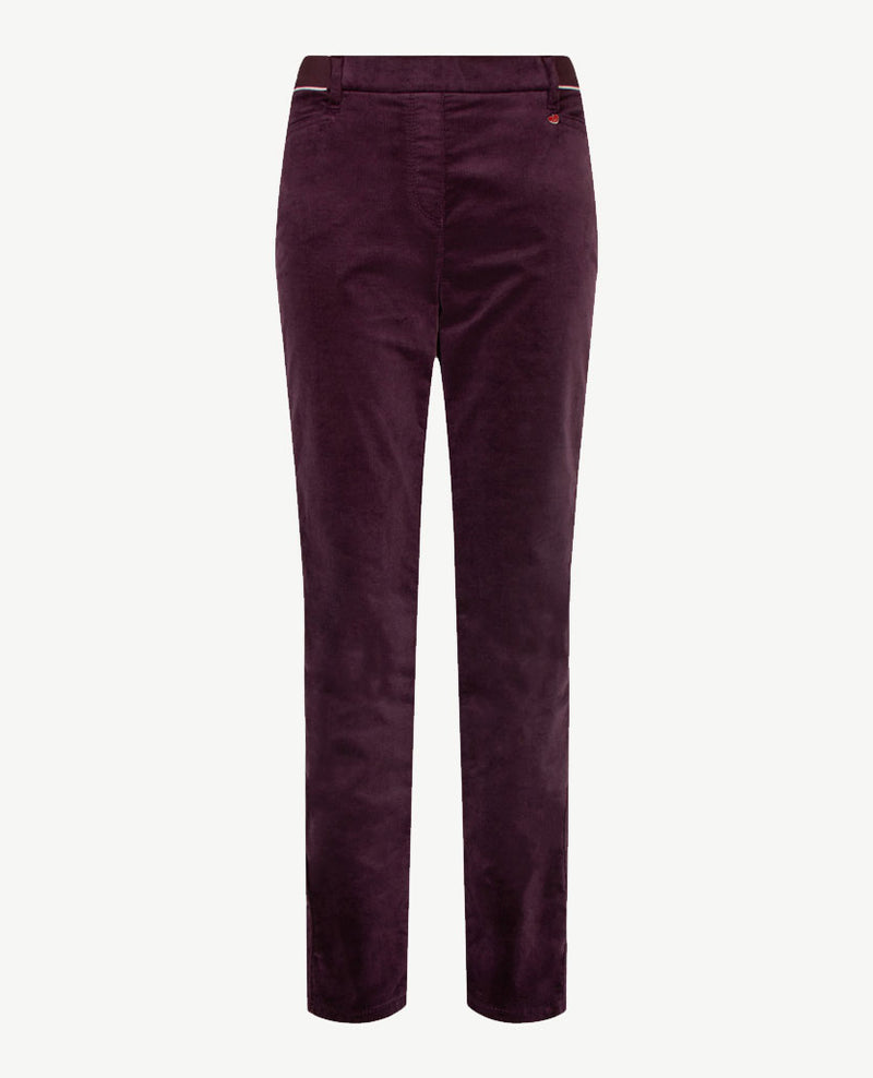 Toni Dress - Elastiek rondom - Alice New - Soft ribcorduroy - Korte lengte - Burgundy