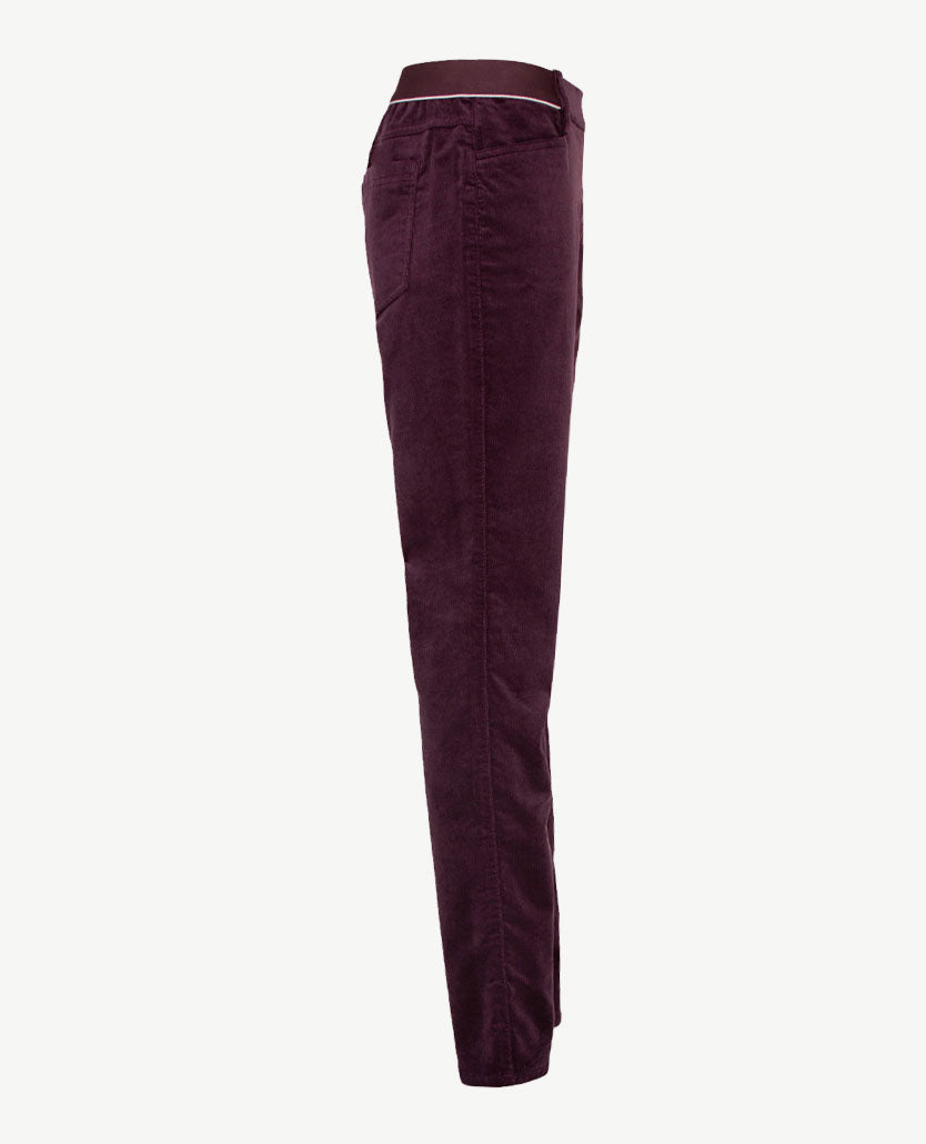 Toni Dress - Elastiek rondom - Alice New - Soft ribcorduroy - Normale lengte - Burgundy