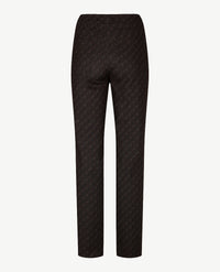 Toni - Alice zip - Elastiek rondom - Traveljersey - Normale lengte - Dessin zwart, camel en choco