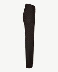 Toni - Alice zip - Elastiek rondom - Traveljersey - Normale lengte - Dessin zwart, camel en choco