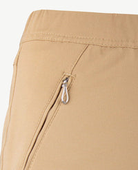 Toni - Alice zip - Elastiek rondom - Jersey - Caramel - Korte lengte