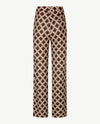 Toni - Elastiek rondom - Jenny Wide Leg - Jersey - Normale lengte - Dessin met beige, blue en zwart