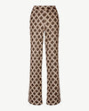 Toni - Elastiek rondom - Jenny Wide Leg - Jersey - Normale lengte - Dessin met beige, blue en zwart