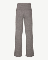 Toni - Elastiek rondom - Jenny Wide Leg - Jersey - Normale lengte - Dessin zwart en grijzen