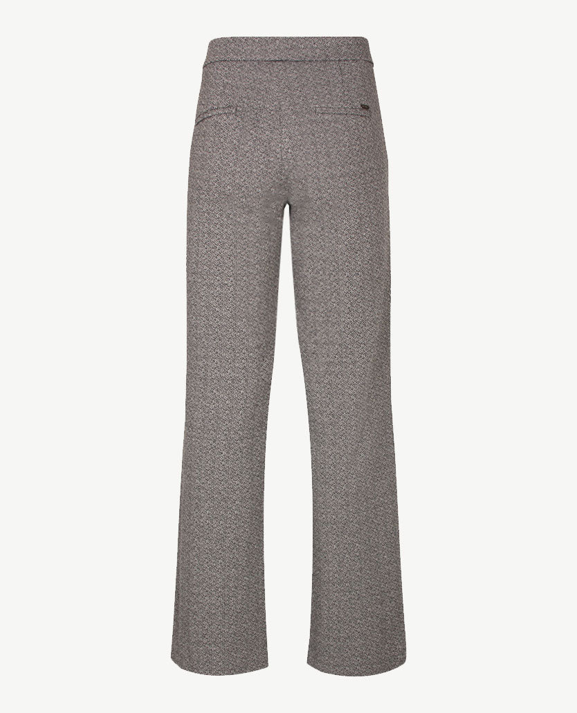 Toni - Elastiek rondom - Jenny Wide Leg - Jersey - Normale lengte - Dessin zwart en grijzen