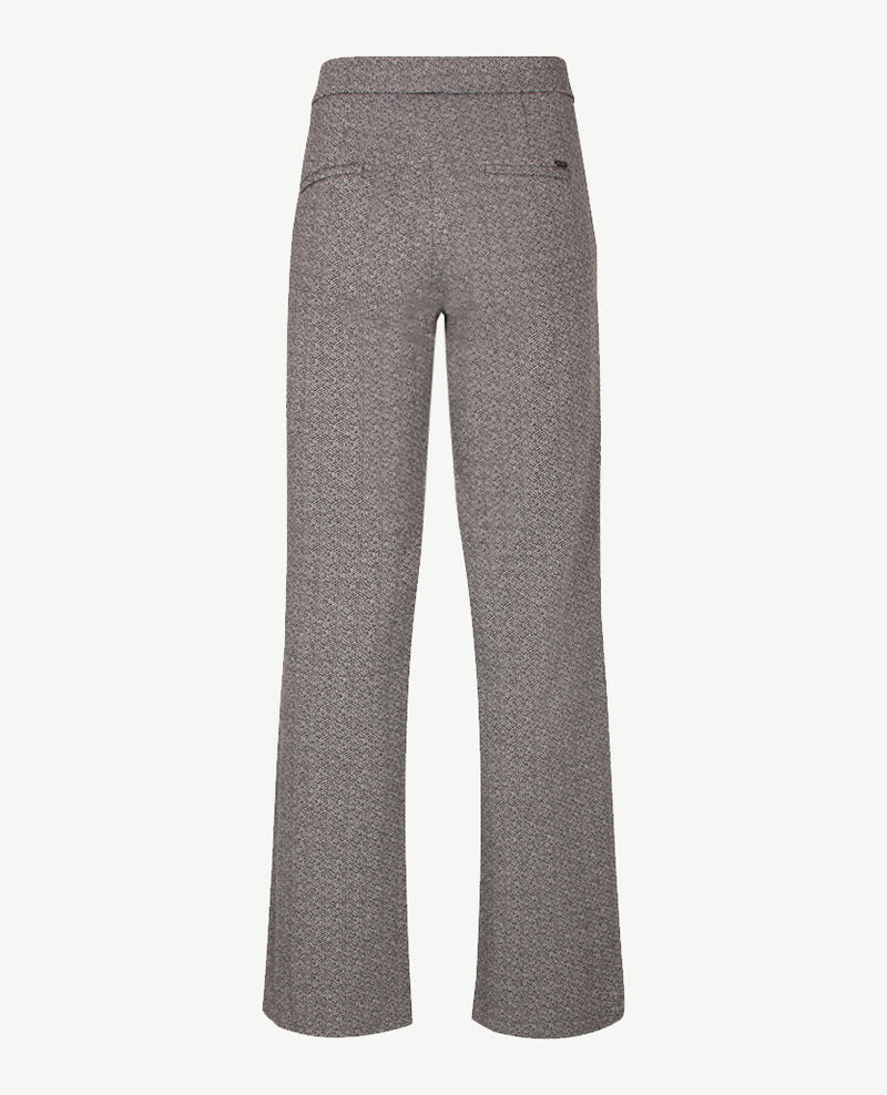 Toni - Elastiek rondom - Jenny Wide Leg - Jersey - Normale lengte - Dessin zwart en grijzen