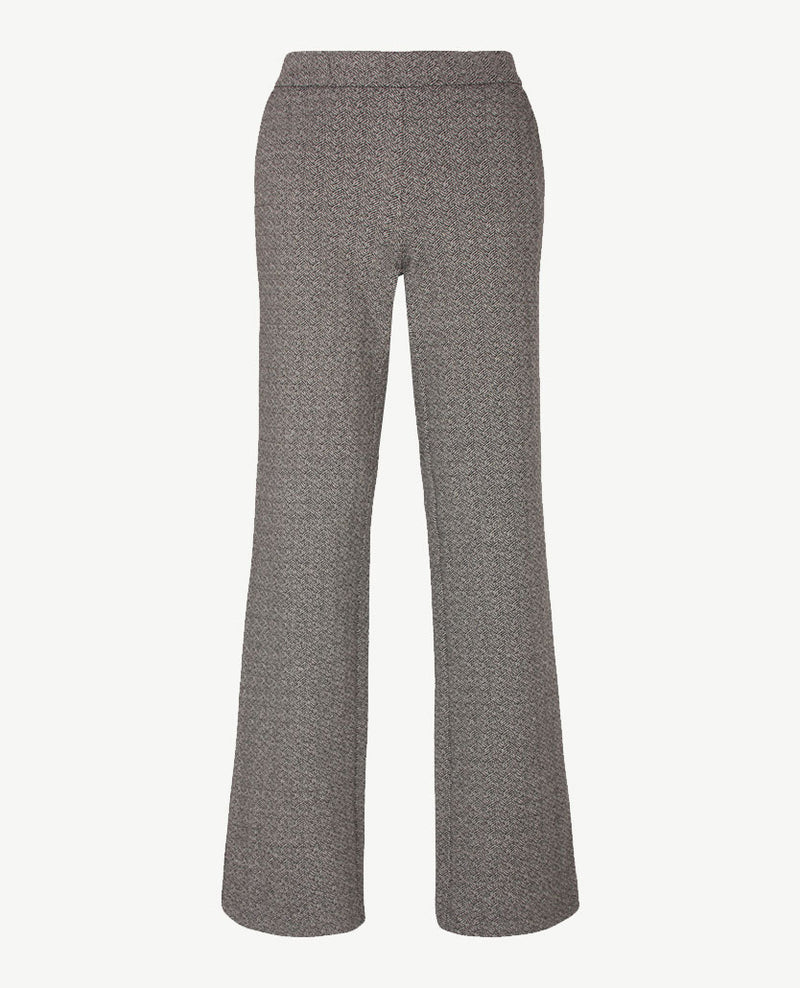 Toni - Elastiek rondom - Jenny Wide Leg - Jersey - Normale lengte - Dessin zwart en grijzen