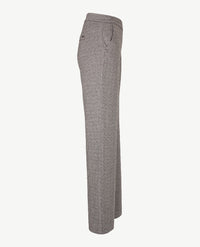Toni - Elastiek rondom - Jenny Wide Leg - Jersey - Normale lengte - Dessin zwart en grijzen