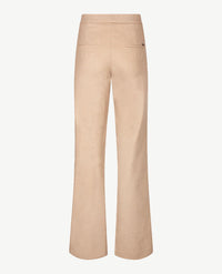 Toni - Elastiek rondom - Jenny Wide Leg - Jersey - Normale lengte - Mêlée - Beige