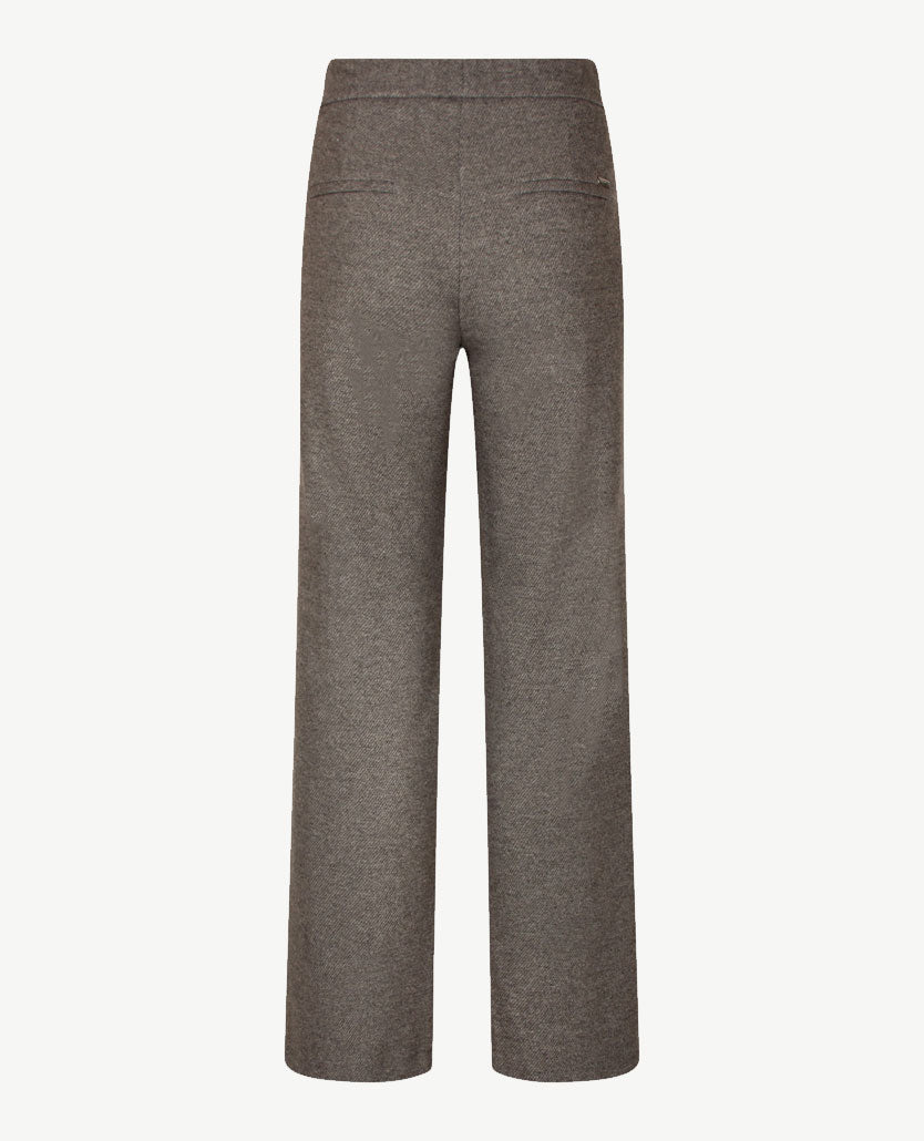 Toni - Elastiek rondom - Jenny Wide Leg - Jersey - Normale lengte - Mêlée - Grijzen