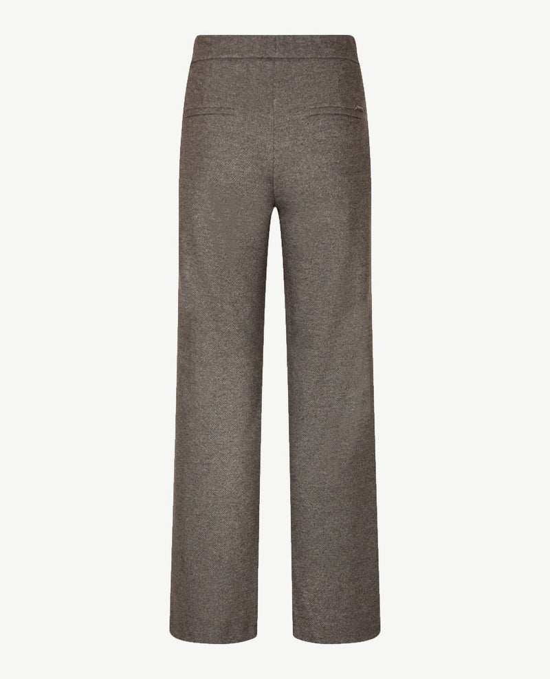 Toni - Elastiek rondom - Jenny Wide Leg - Jersey - Normale lengte - Mêlée - Grijzen