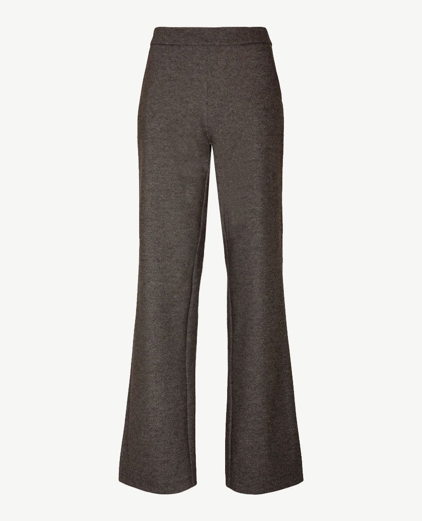 Toni - Elastiek rondom - Jenny Wide Leg - Jersey - Normale lengte - Mêlée - Grijzen