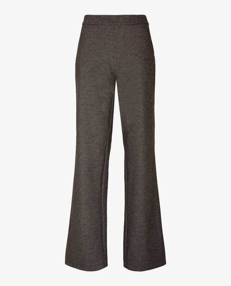 Toni - Elastiek rondom - Jenny Wide Leg - Jersey - Normale lengte - Mêlée - Grijzen