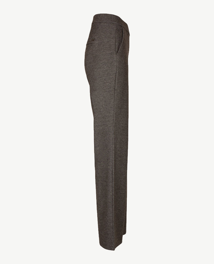 Toni - Elastiek rondom - Jenny Wide Leg - Jersey - Normale lengte - Mêlée - Grijzen