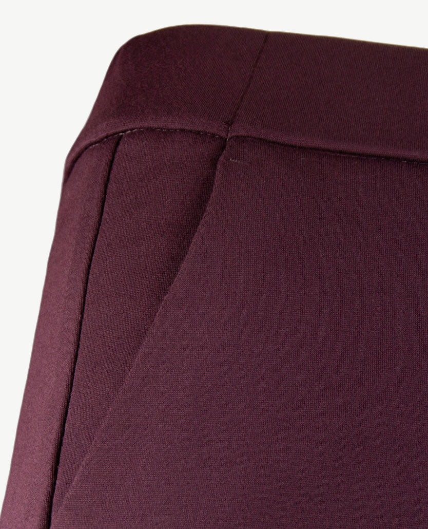 Toni - Jenny Wide - Instapbroek dames met elastische band - Jersey - Wine