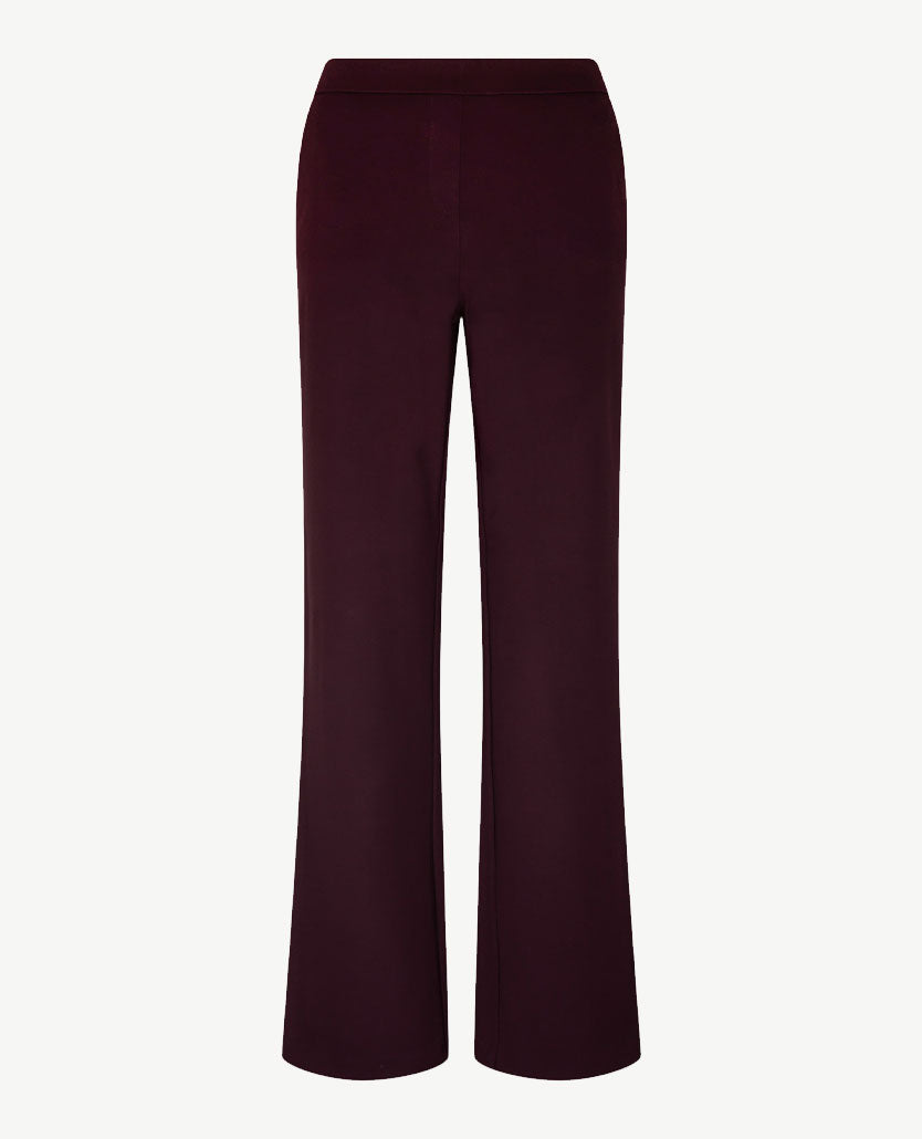 Toni - Jenny Wide - Instapbroek dames met elastische band - Jersey - Wine