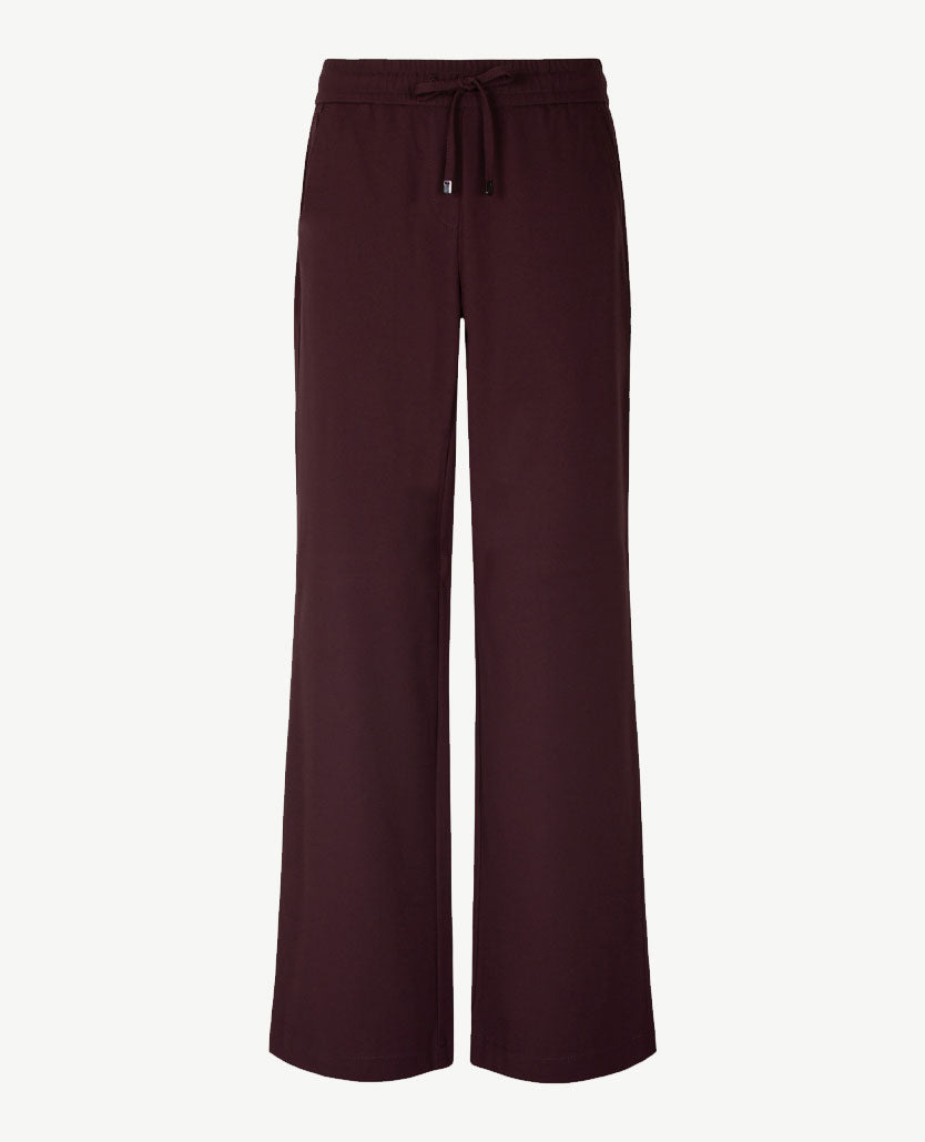 Toni - Jenny Wide - Instapbroek dames met elastische band - Traveljersey - Wine