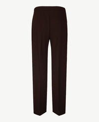 Toni - Scarlet - Instapbroek dames met elastische band - Crêpe jersey - Choco
