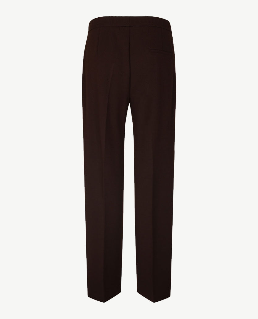 Toni - Scarlet - Instapbroek dames met elastische band - Crêpe jersey - Choco