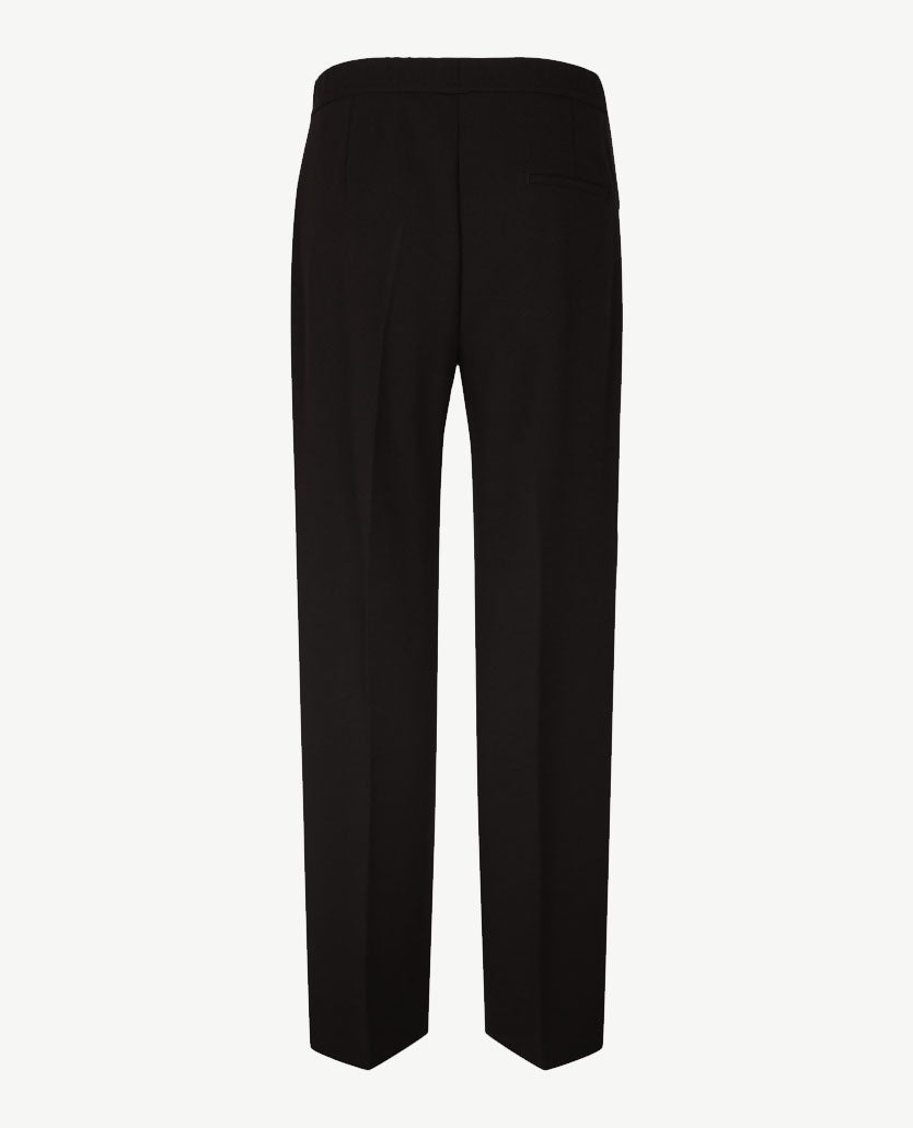 Toni - Scarlet - Instapbroek dames met elastische band - Crêpe jersey - Zwart