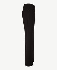 Toni - Scarlet - Instapbroek dames met elastische band - Crêpe jersey - Zwart
