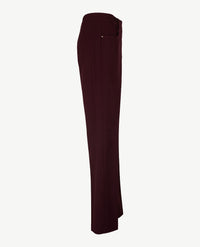 Toni - Scarlet - Instapbroek dames met elastische band - Crêpe jersey - Merlot