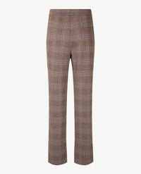 Toni - Elastiek rondom - Scarlet Wide - Jersey - Normale beenlengte - Ruit beige, blue, grijs  en choco